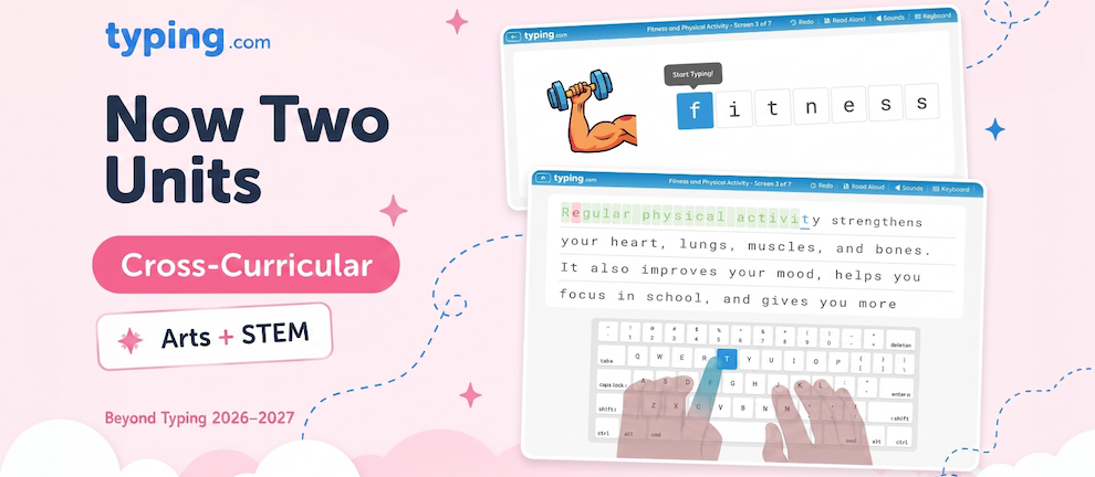 Cross Curricular: Two Big New Units Bringing Every Subject Into Typing Practice